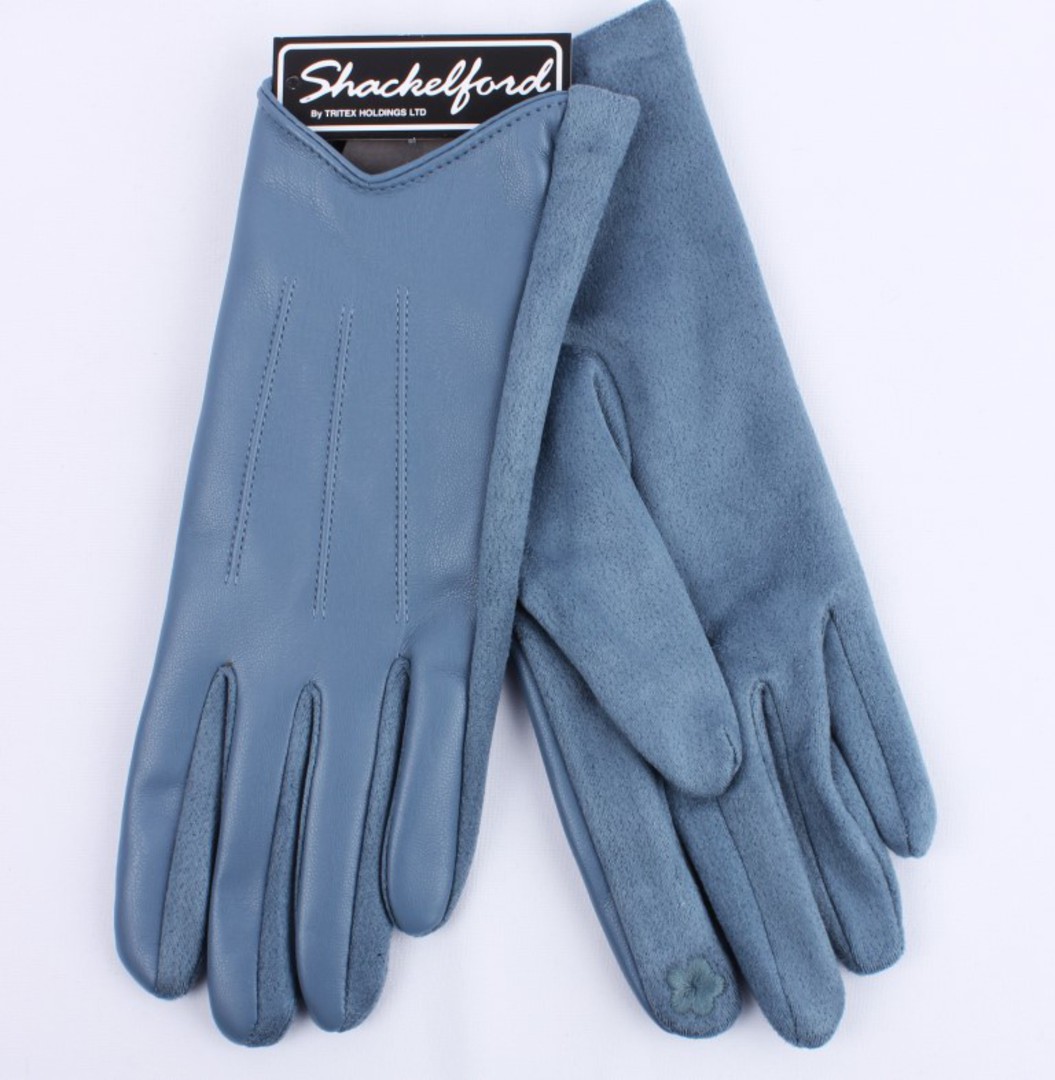 Shackelford faux leather glove blue STYLE:S/LK5065BLU image 0